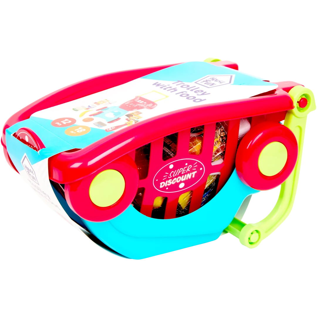 Zabawkowy wózek na zakupy