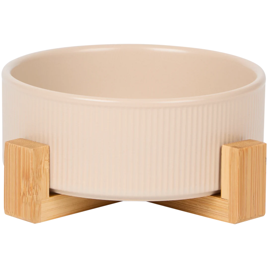 Gamelle avec socle en bambou