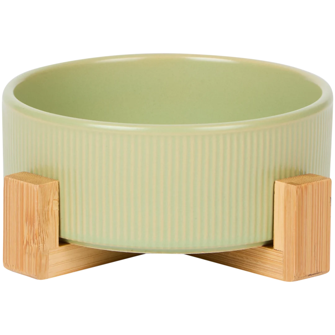 Gamelle avec socle en bambou