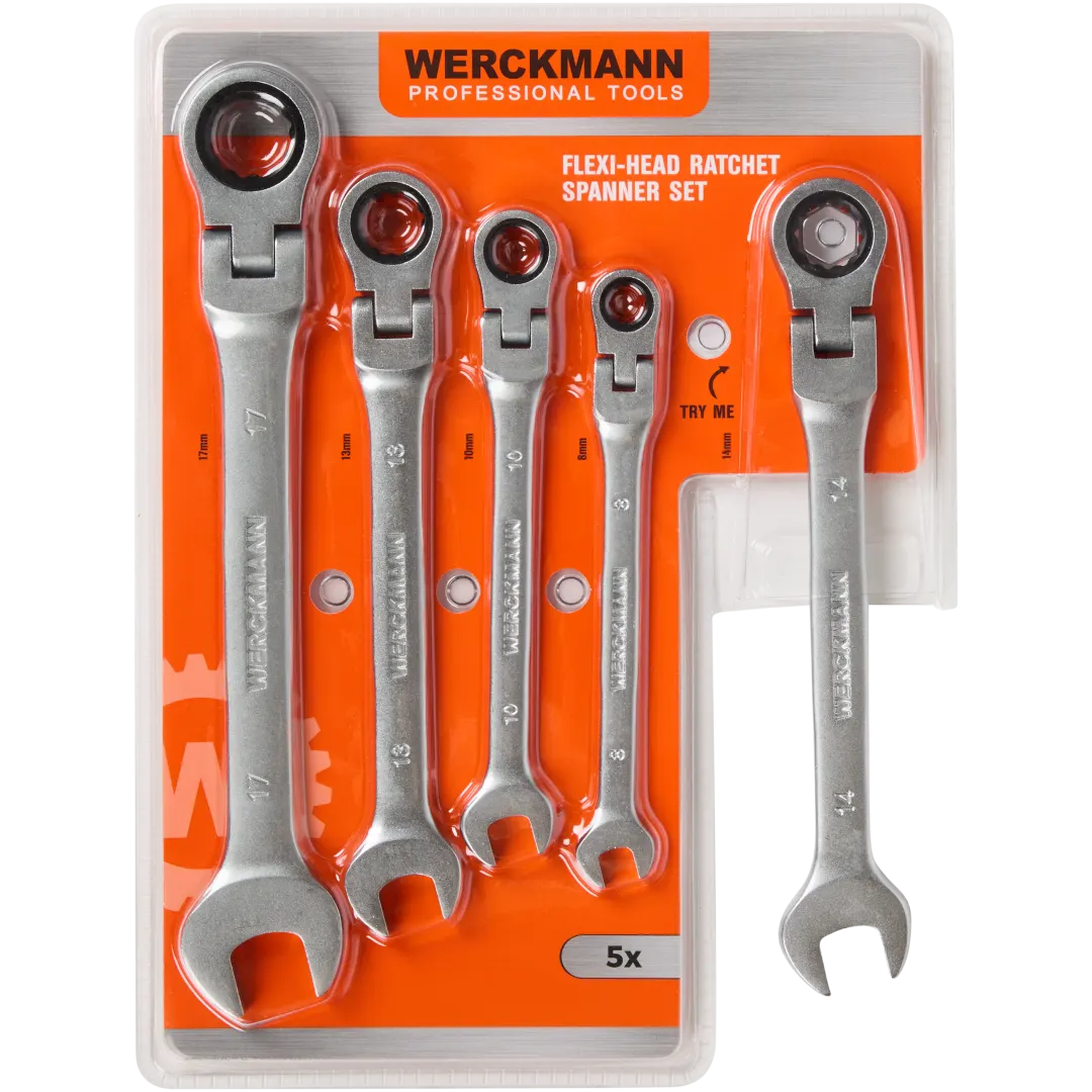 Jeu de clés à cliquet flexibles Werckmann 2