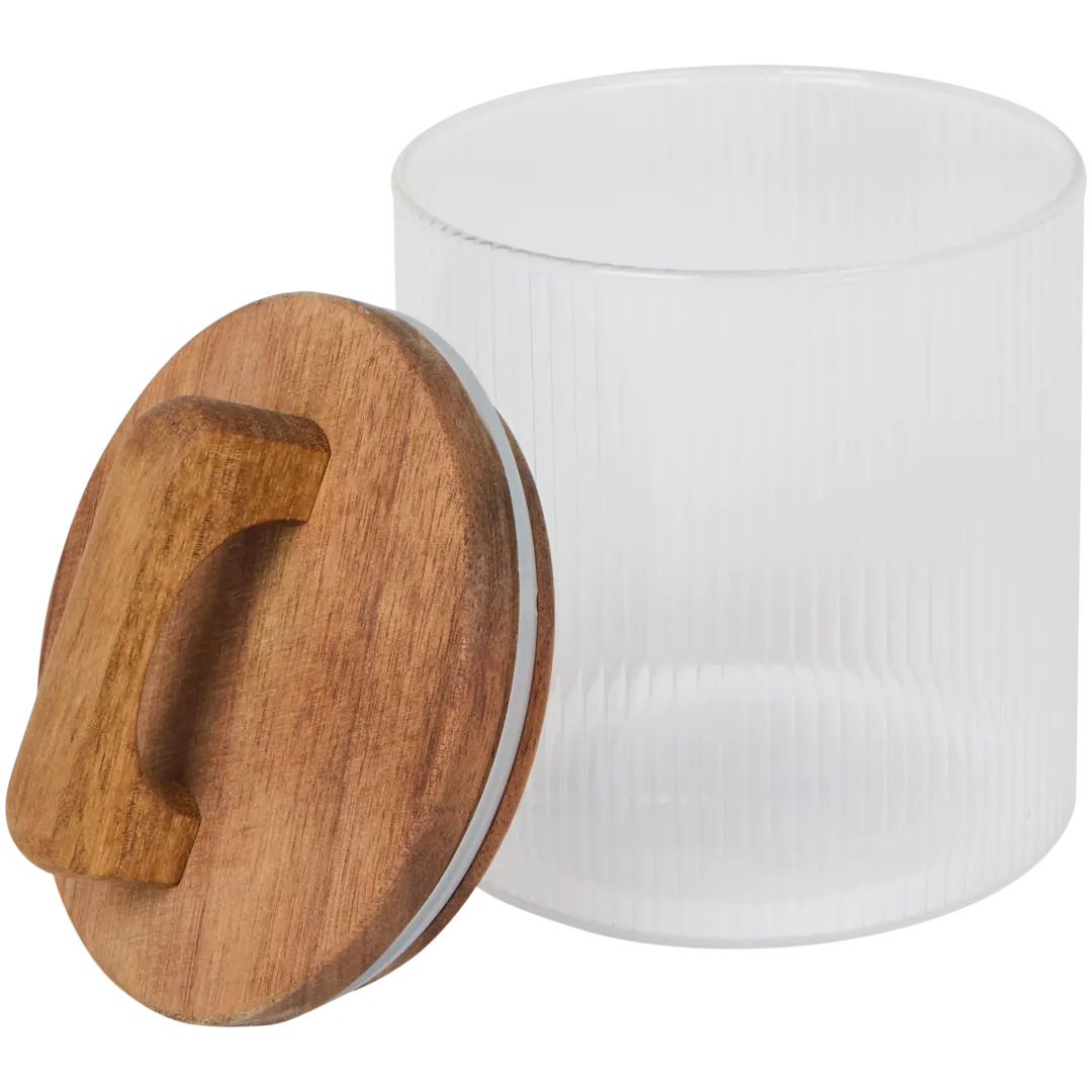 Barattolo con tappo in legno