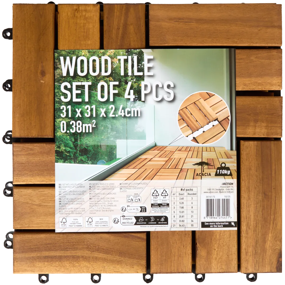 Piastrelle in legno per terrazze 2