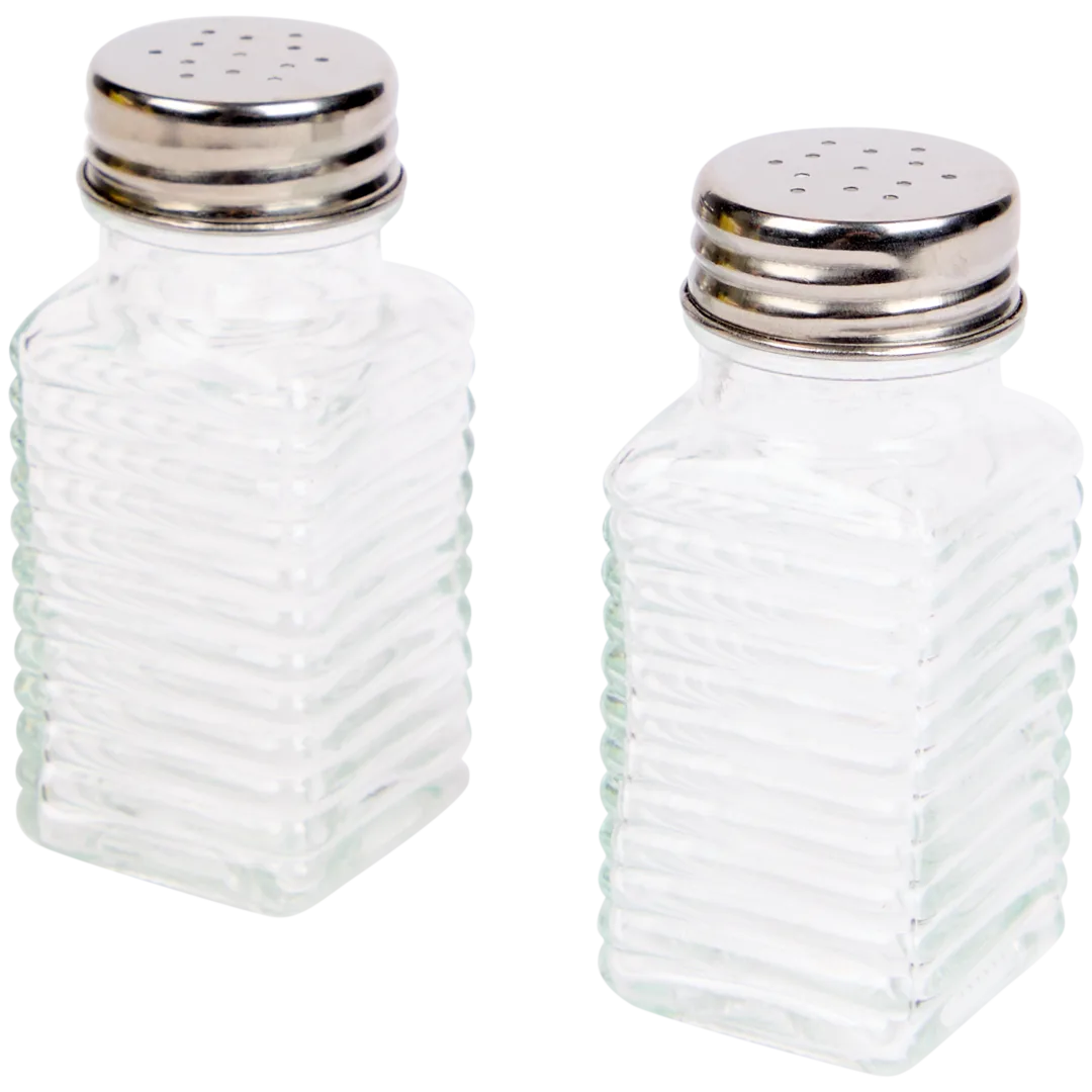 Alpina glazen peper- en zoutstel 1