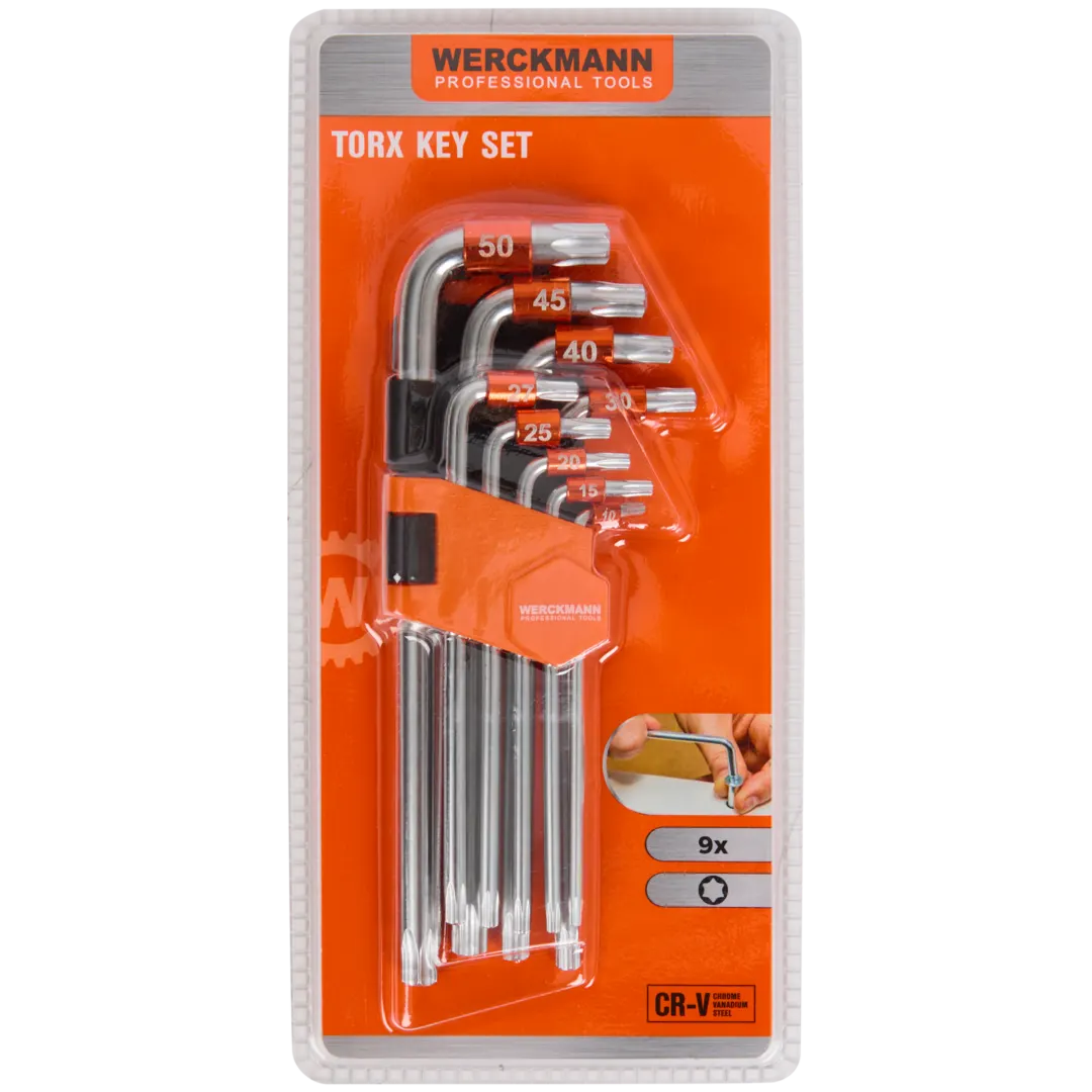 Jeu de clés Torx ou Allen Werckmann