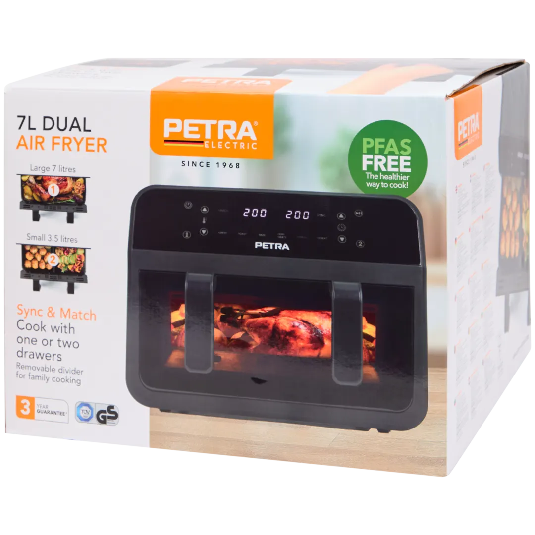 Fritadeira de ar quente Petra Dual View