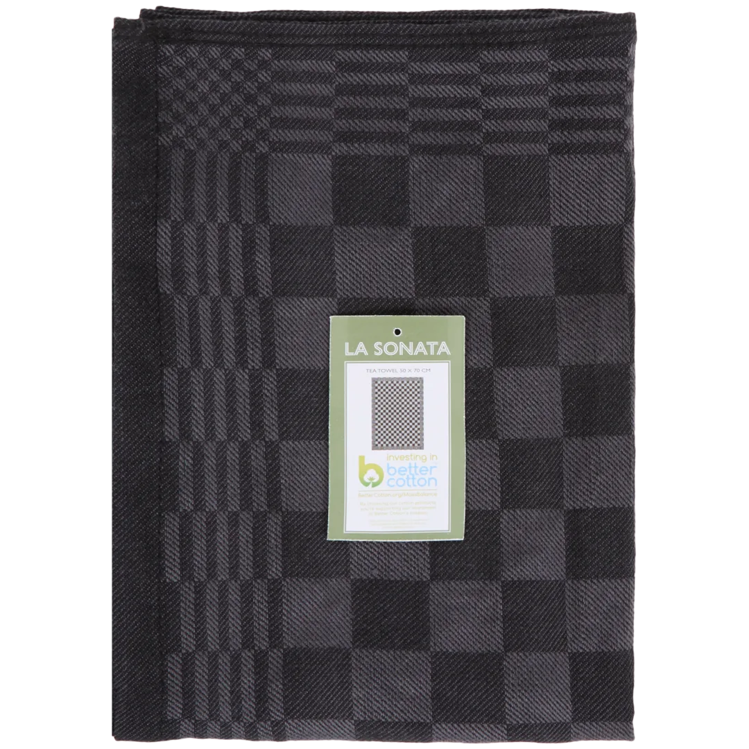 La Sonata theedoek Antraciet 2