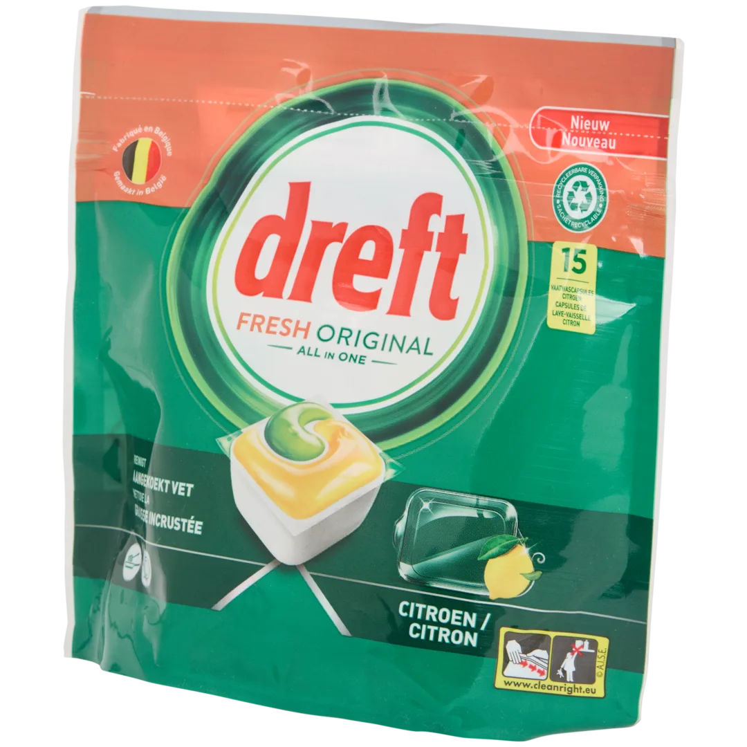 Dreft All-in-One vaatwascapsules Fresh Original 1