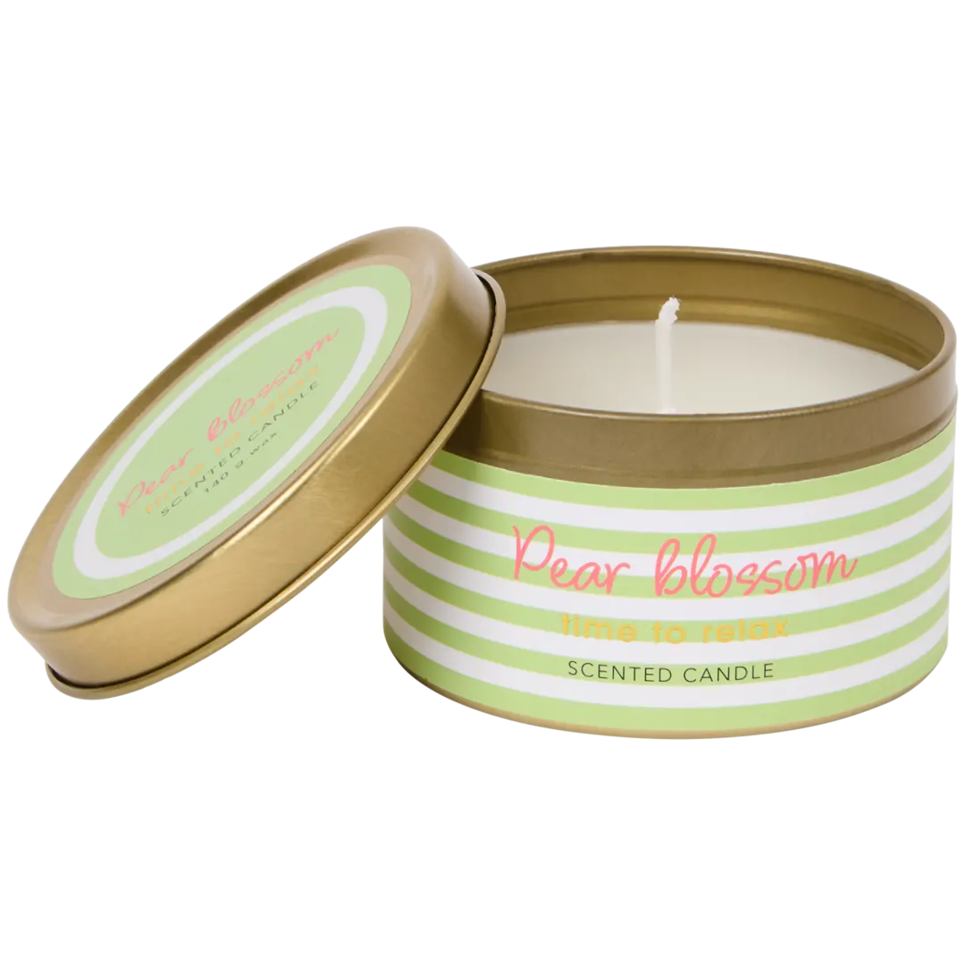 Bougie parfumée dans une boîte