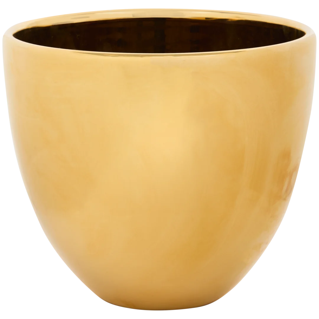 Ghiveci de flori auriu 1