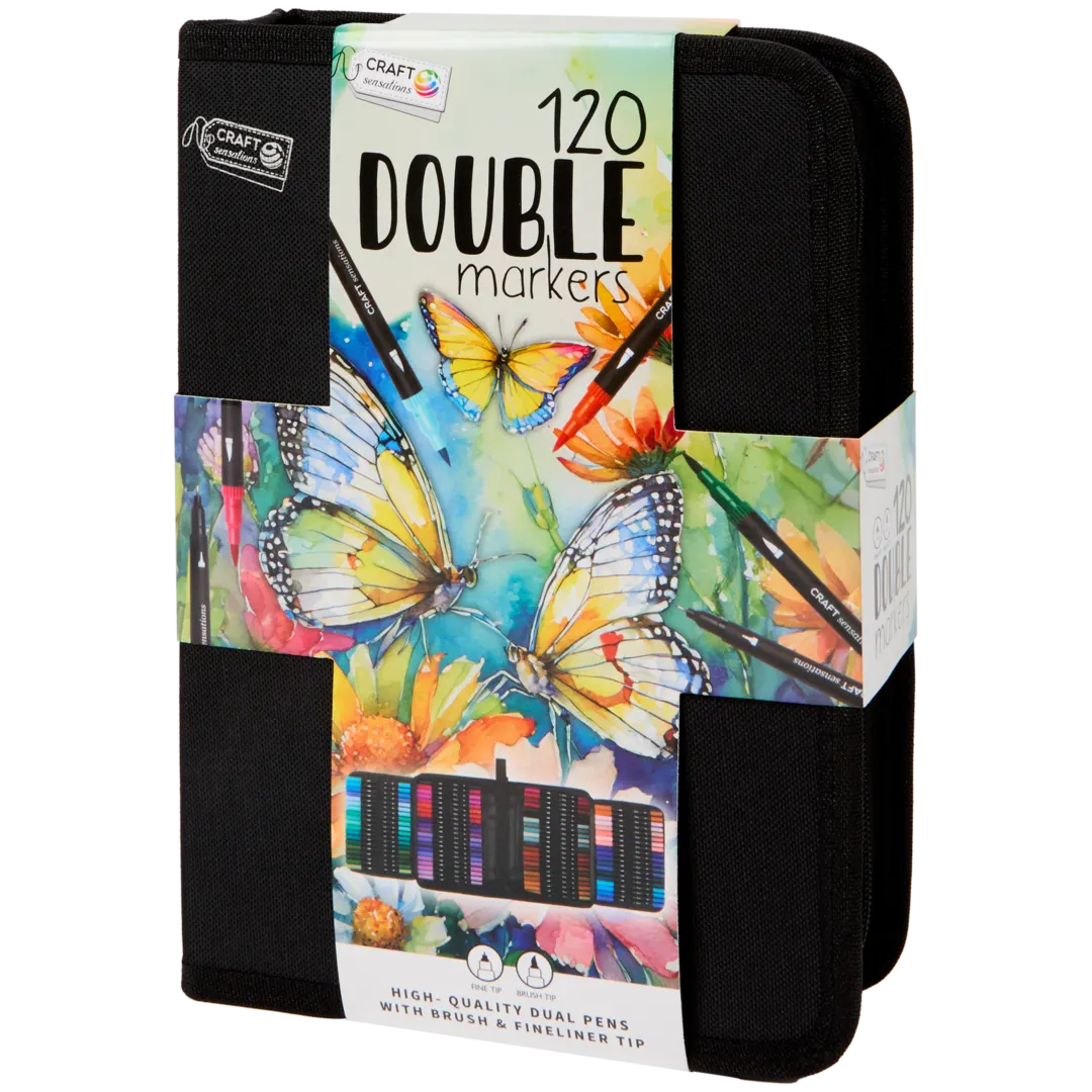 Feutres double pointe avec pochette Craft Sensations