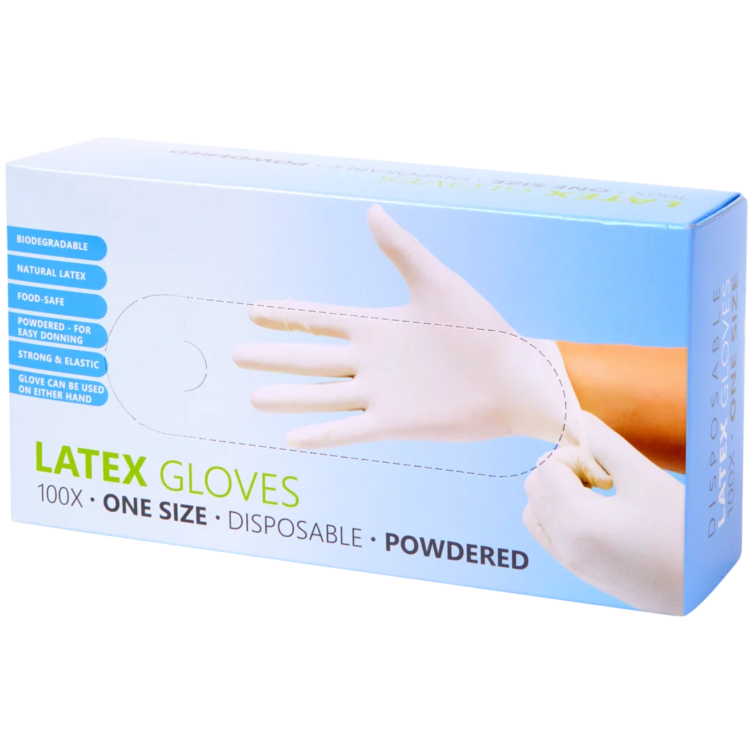 Luvas de látex