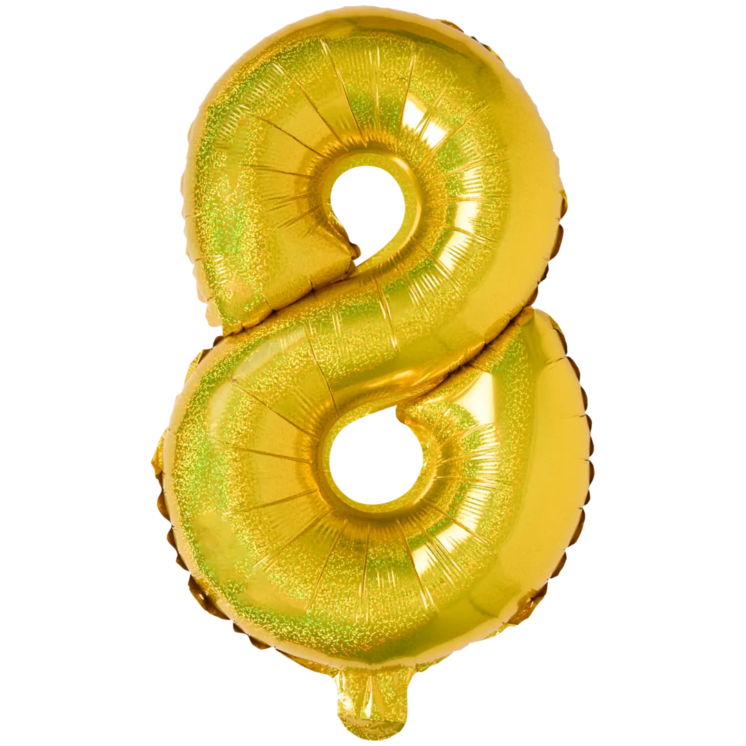 Ballon mylar chiffre Avec