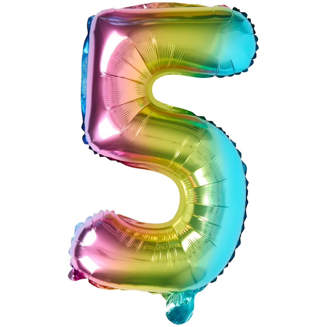 Ballon mylar chiffre Avec