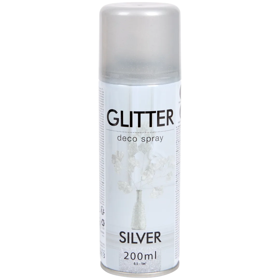 Glitzersprühfarbe Silber