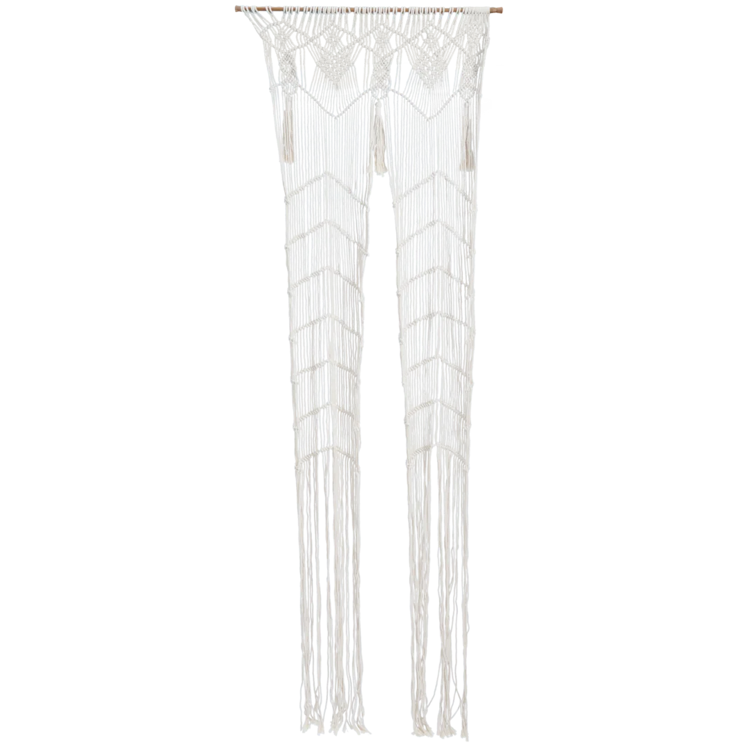 Makramé záves na dvere