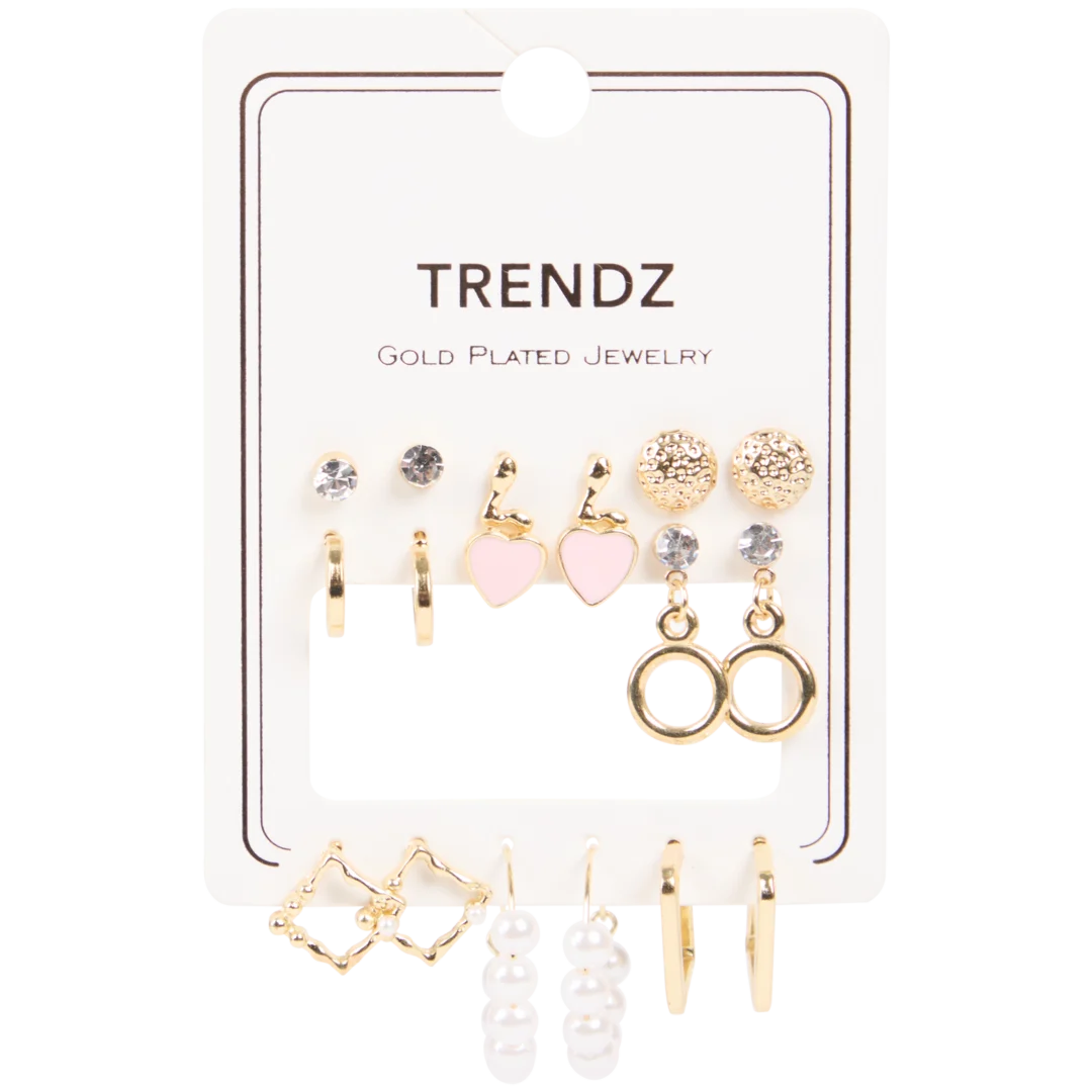 Set orecchini placcati Trendz 6