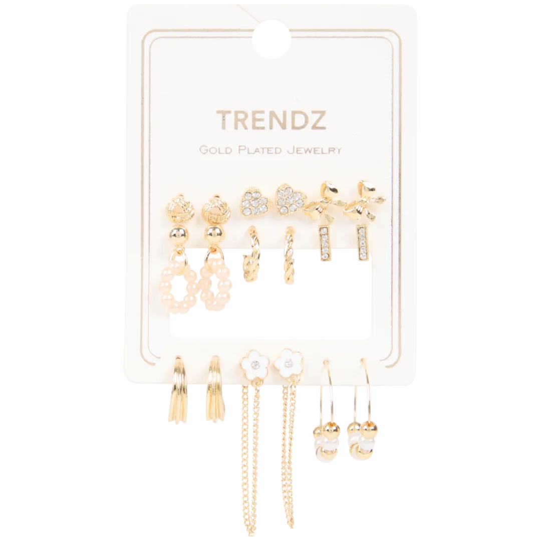 Set orecchini placcati Trendz 4