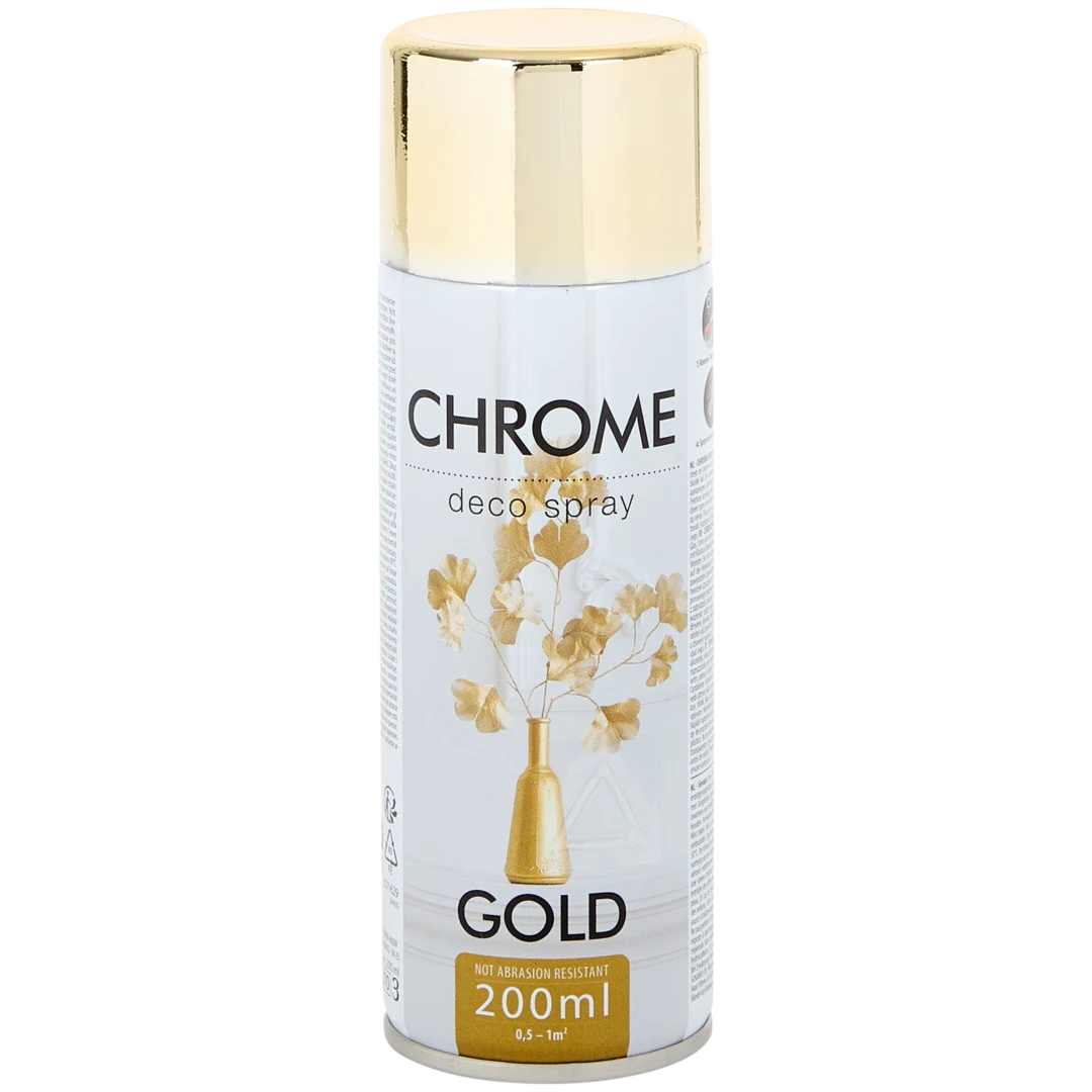 Peinture en aérosol à effet chromé Doré