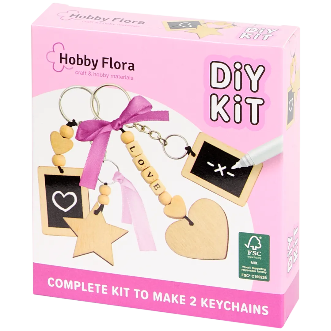 Kit créatif porte-clés Hobby Flora
