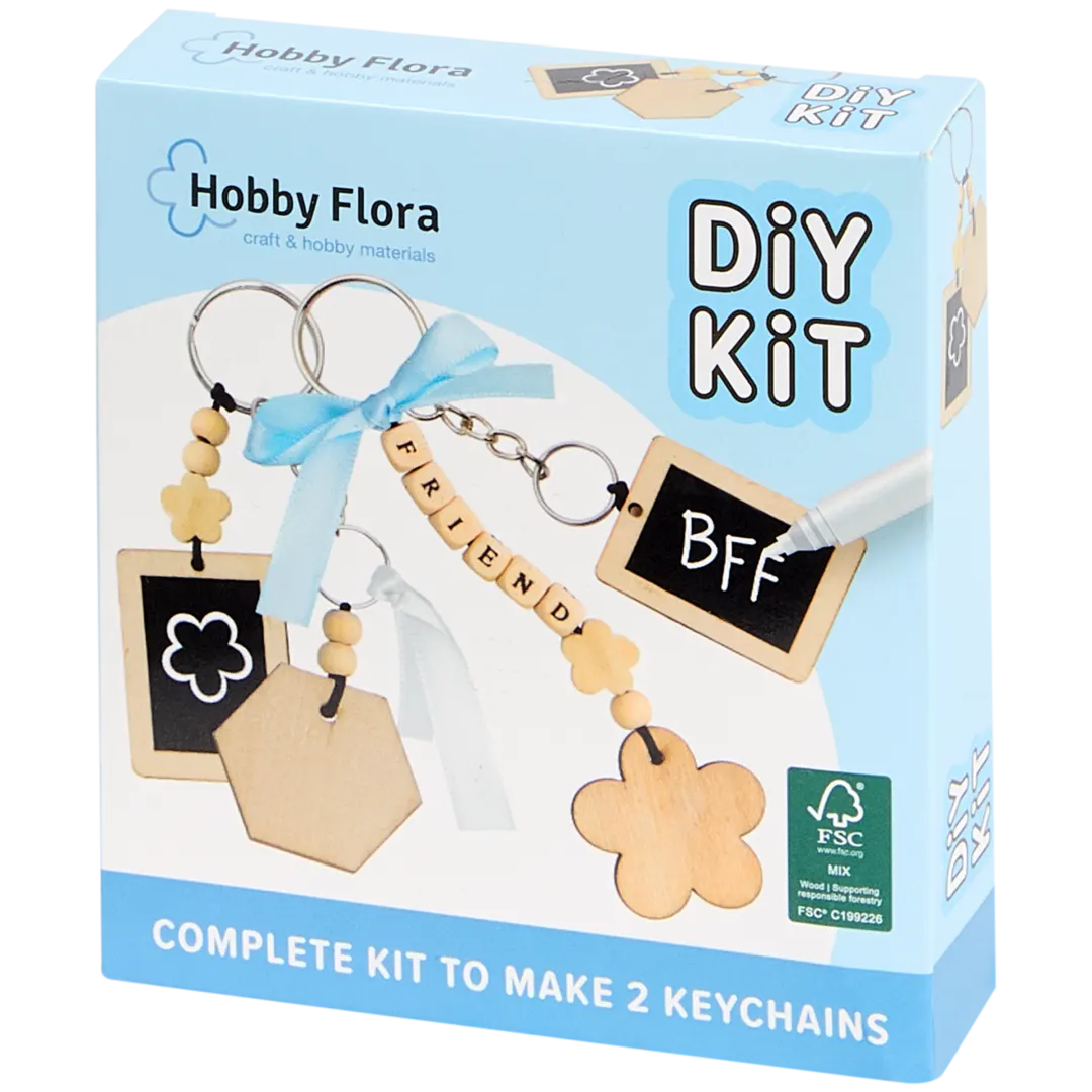 Kit créatif porte-clés Hobby Flora