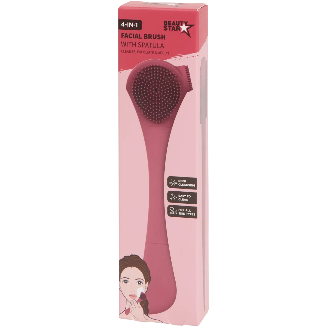 Escova de limpeza facial Beauty Star 4 em1