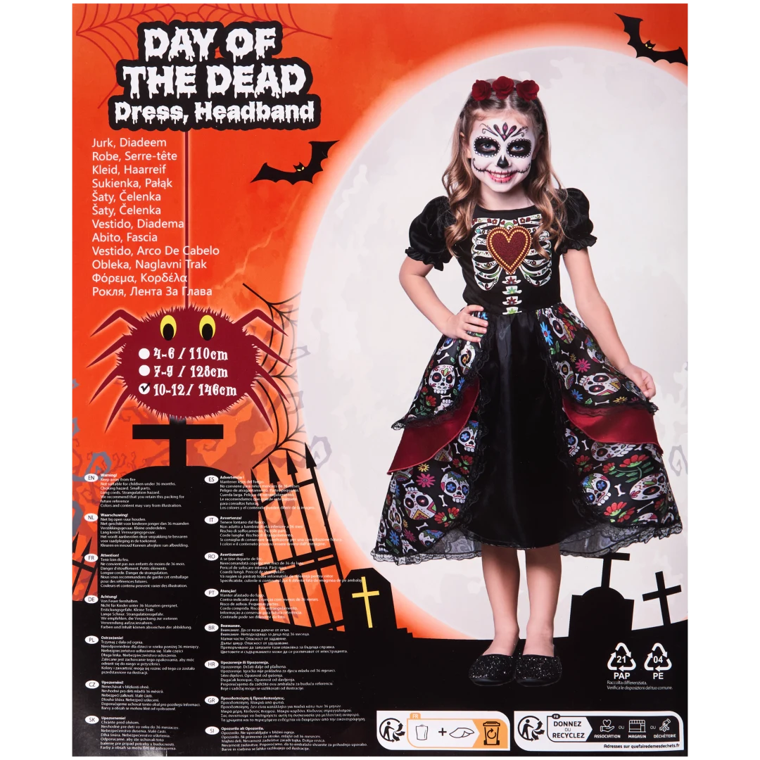 Conjunto de disfarce de Halloween para criança