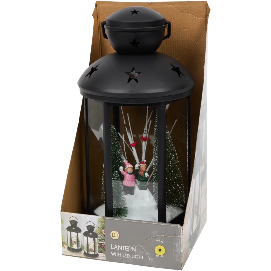 Kerstlantaarn met verlichting