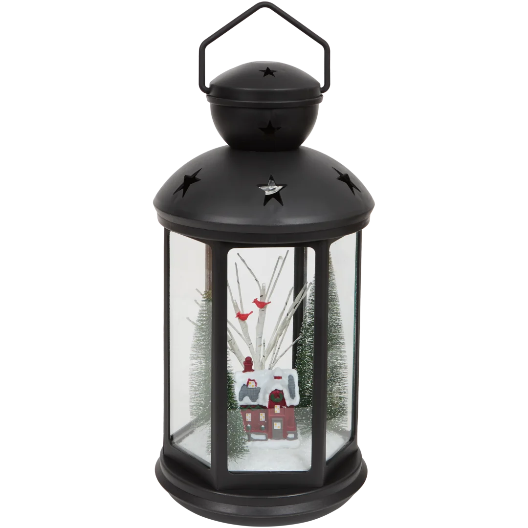 Kerstlantaarn met verlichting