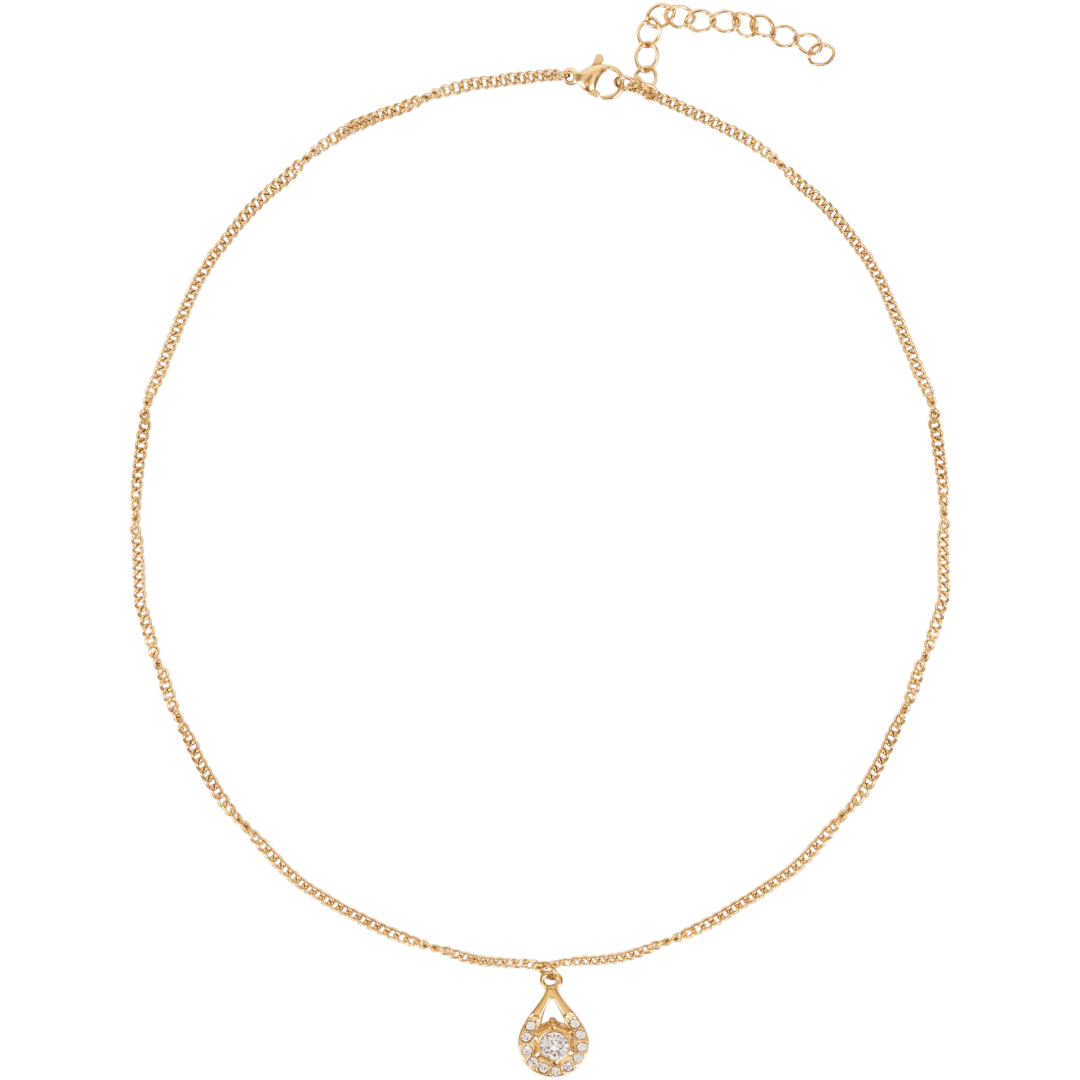 Collana di acciaio con cristalli Swarovski