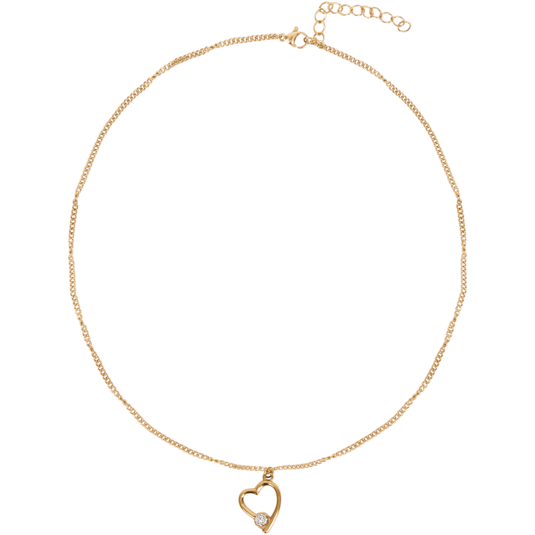 Collana di acciaio con cristalli Swarovski