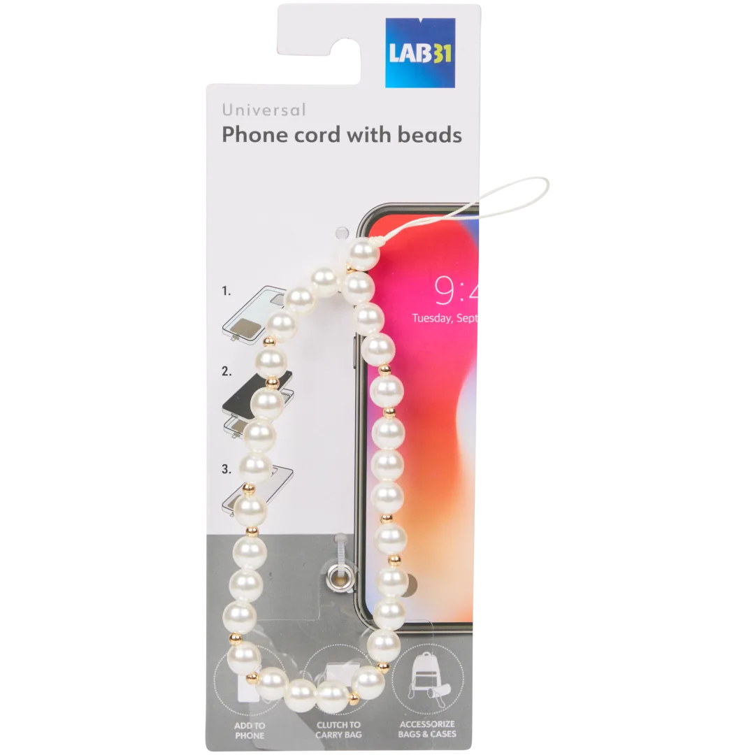 Lab31 Handyschlaufe mit Perlen