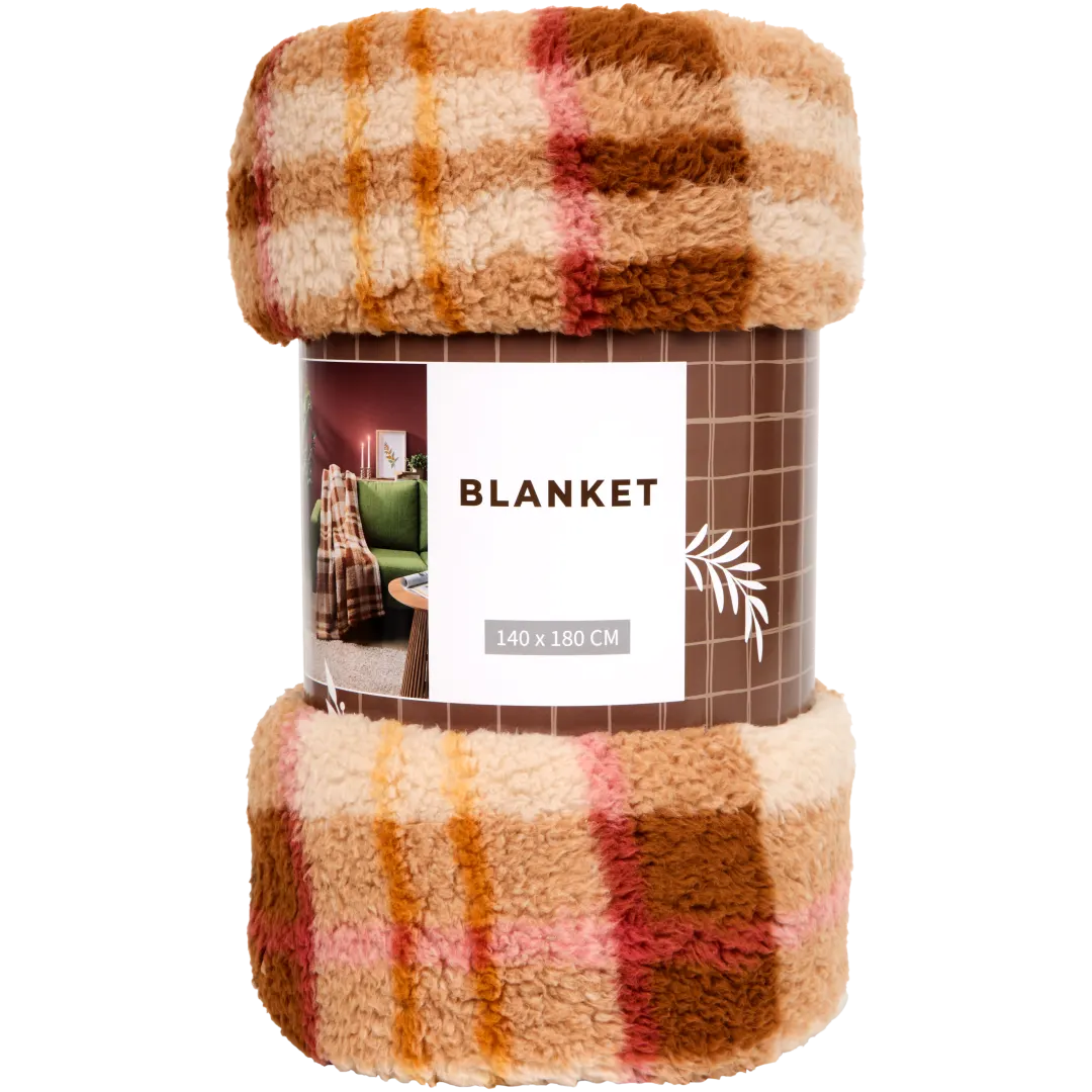 Plaid in tessuto teddy 5