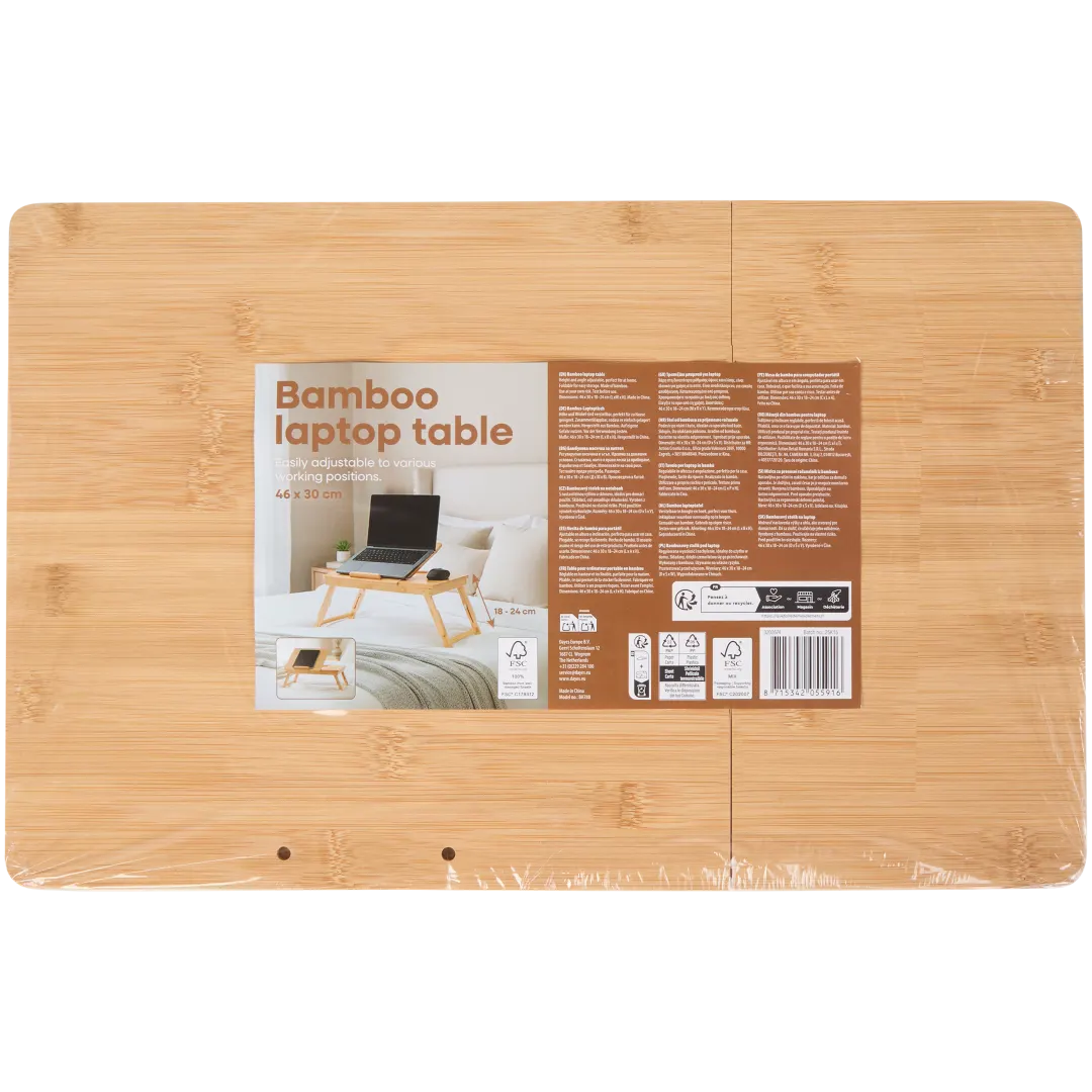 Skladací bambusový podnos 2