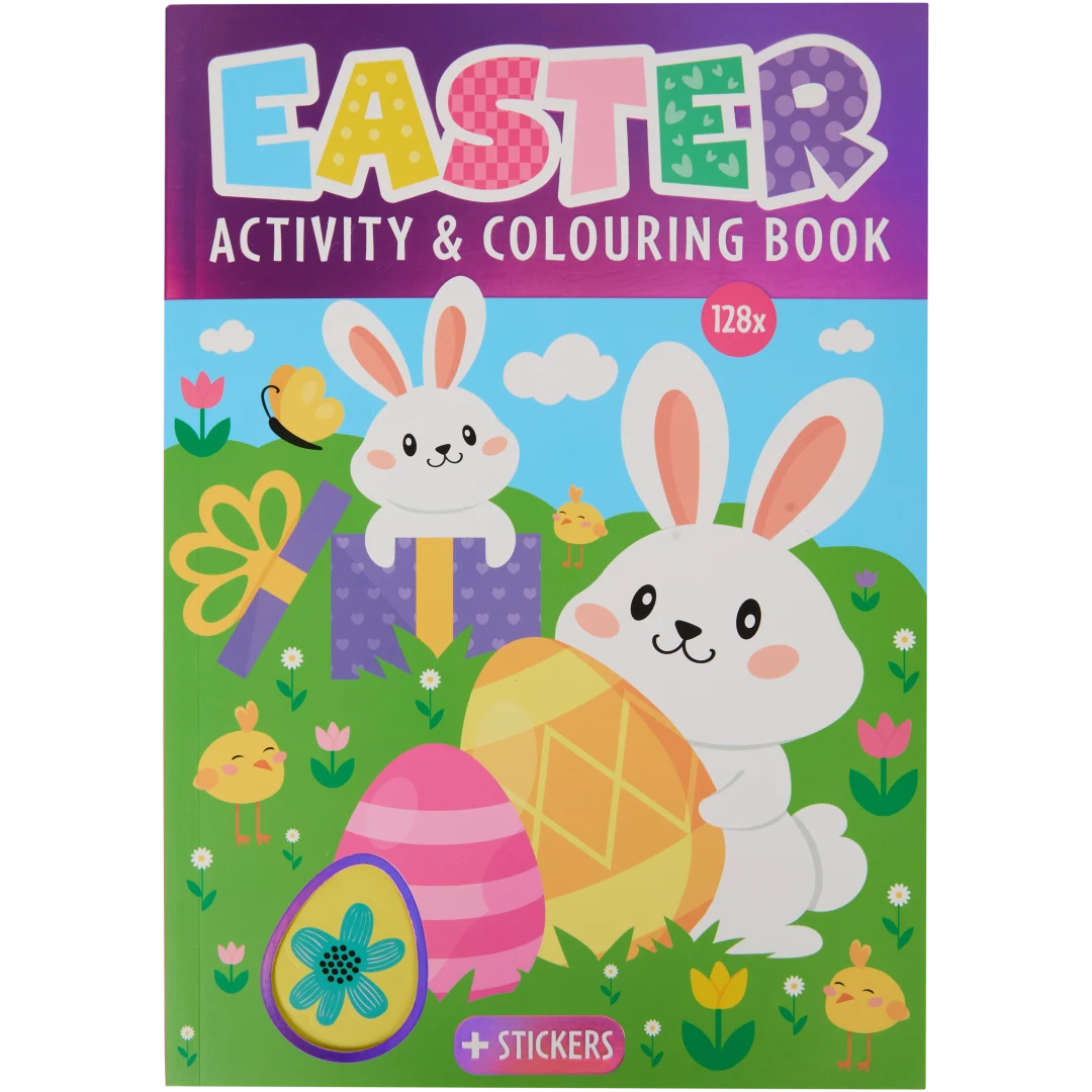 Libro da colorare e giochi a tema pasquale 4