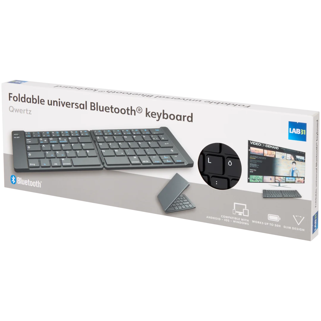 Lab31 Faltbare drahtlose Tastatur 3