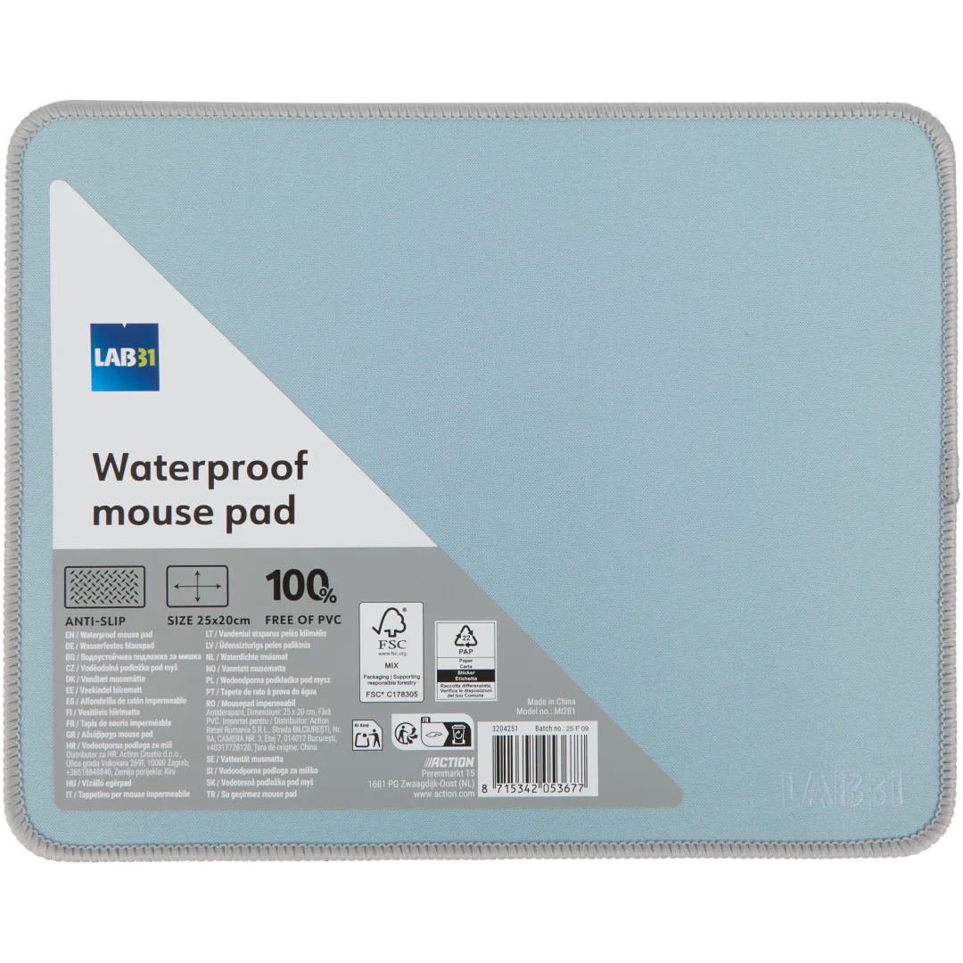 Tappetino mouse impermeabile Lab31