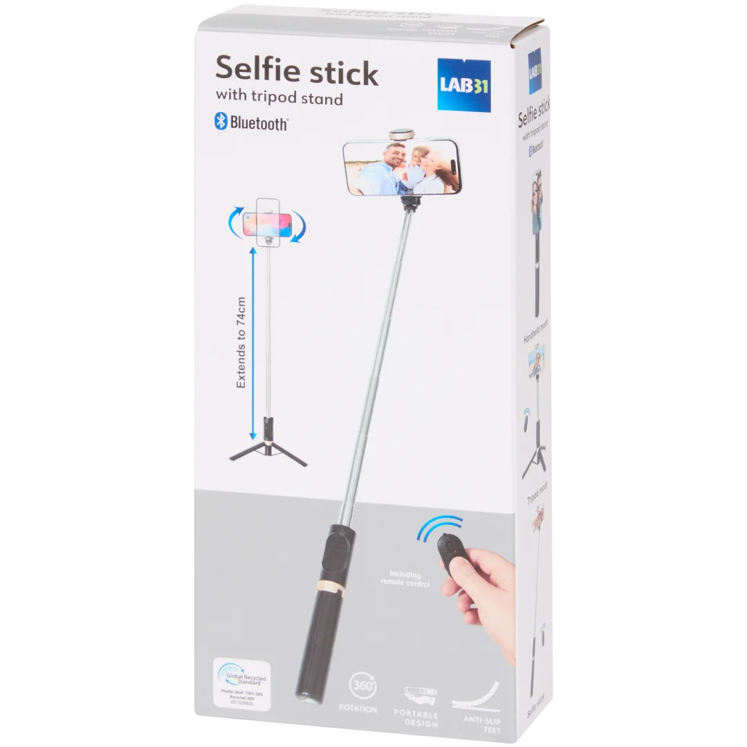 Selfie stick cu trepied Lab31, 74 cm 3