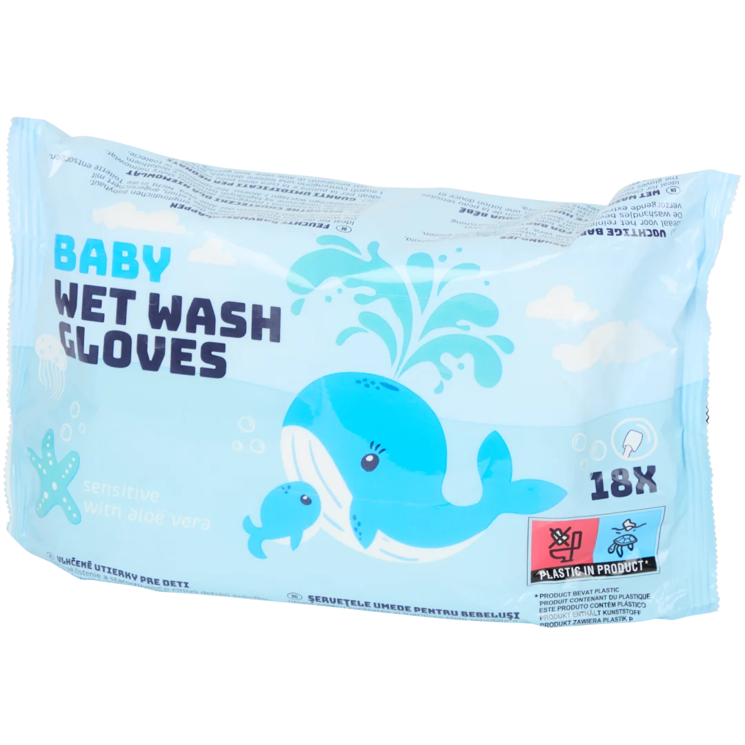 Gants de toilette humides Sensitive 1