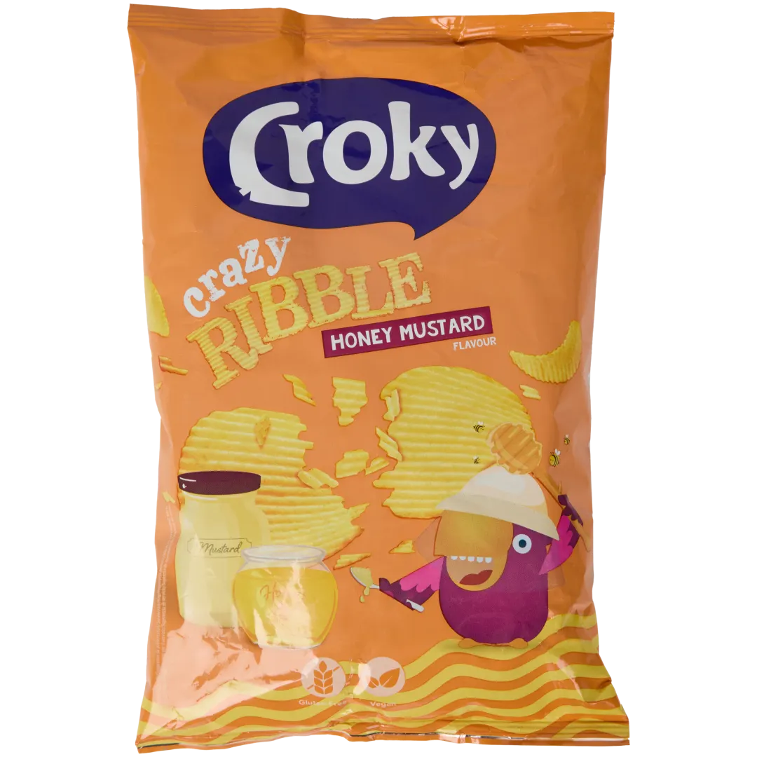 Croky Crazy Ribble Honey Mustard 1