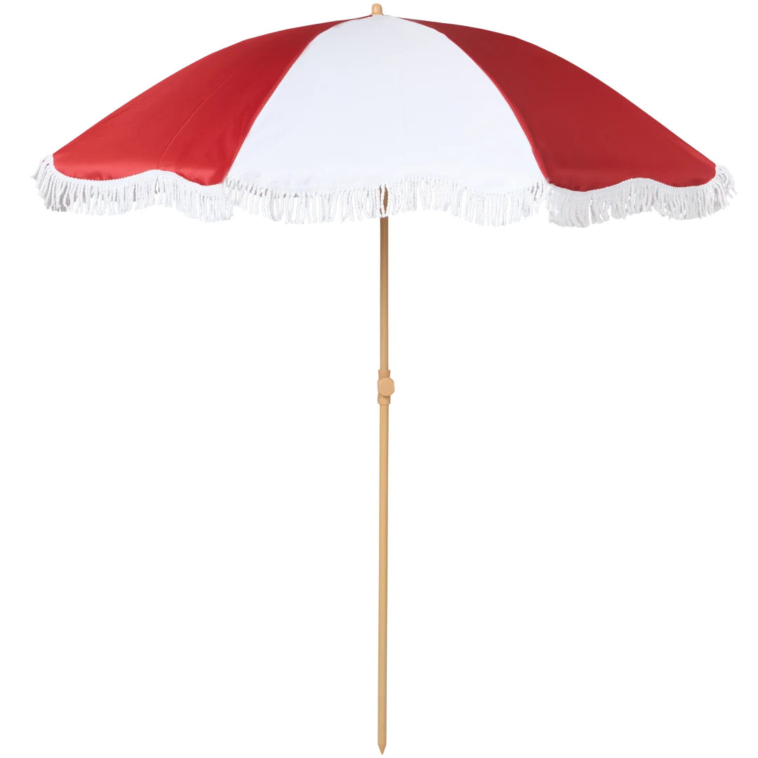 Ombrellone da spiaggia con frange retrò 1