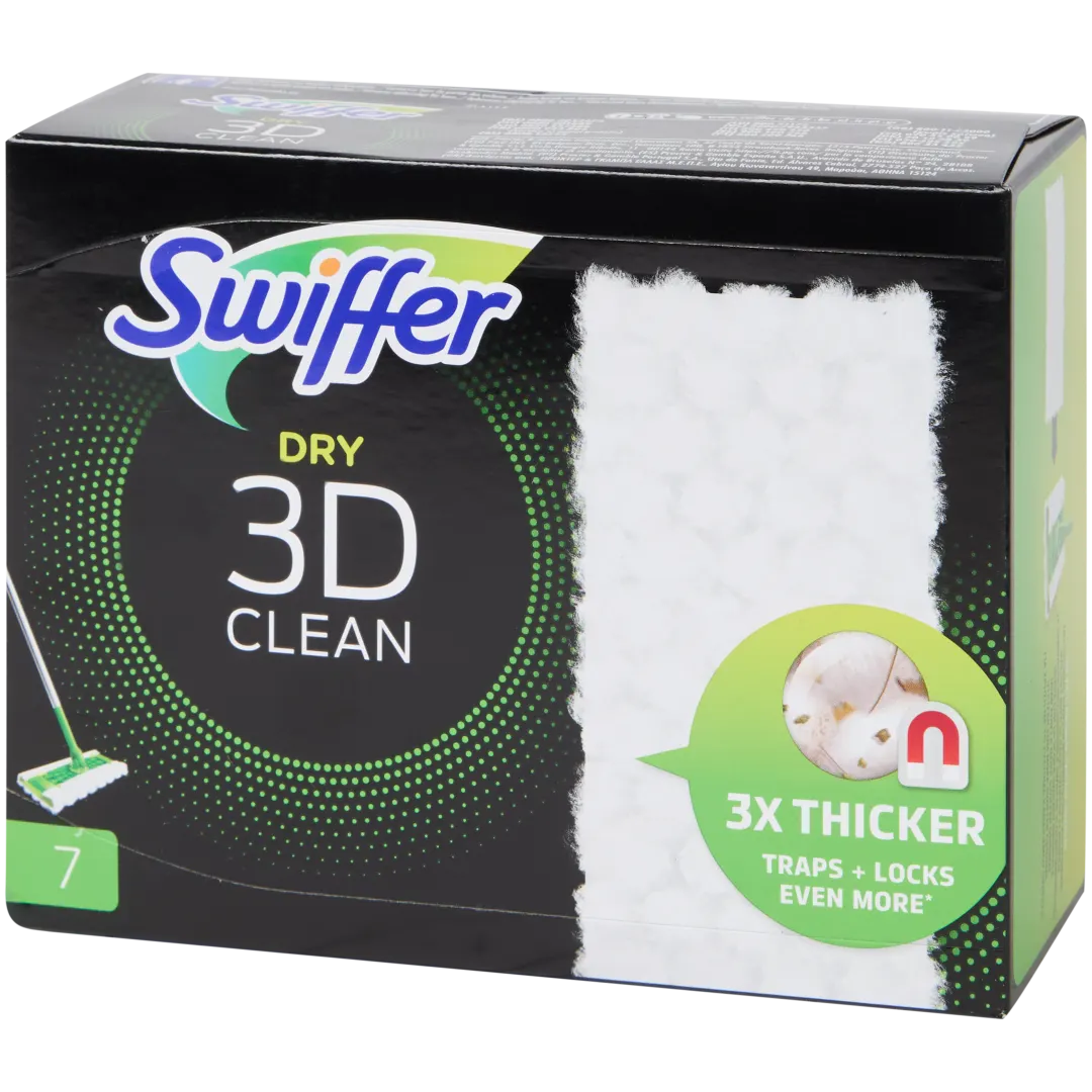 Lingettes nettoyantes sol Swiffer Dry 3D Clean 1