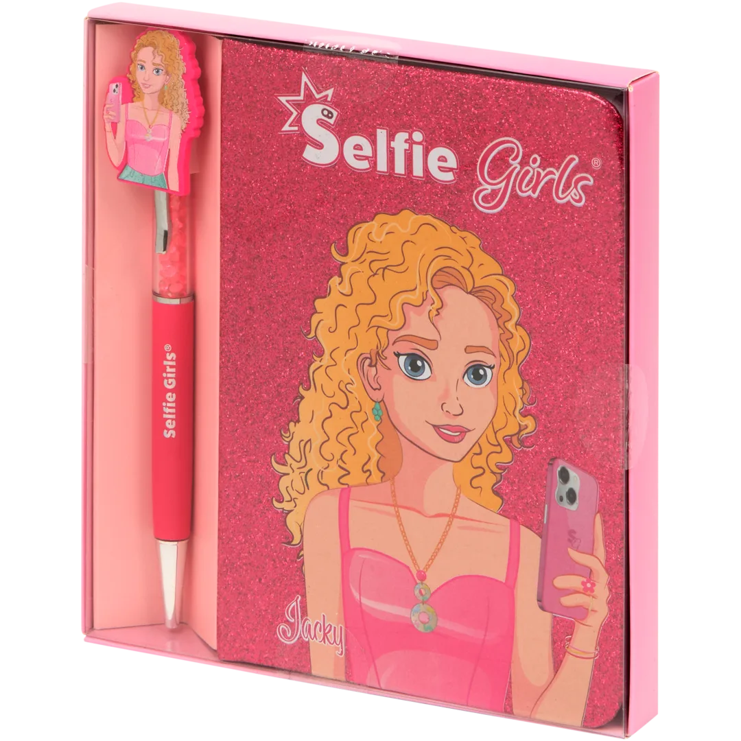 Selfie Girls Notizbuch mit Kugelschreiber 5