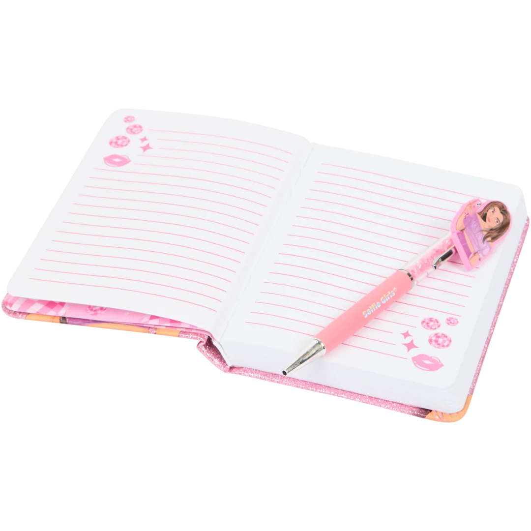 Selfie Girls Notizbuch mit Kugelschreiber 2