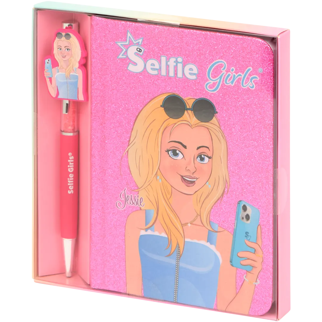 Selfie Girls Notizbuch mit Kugelschreiber 4
