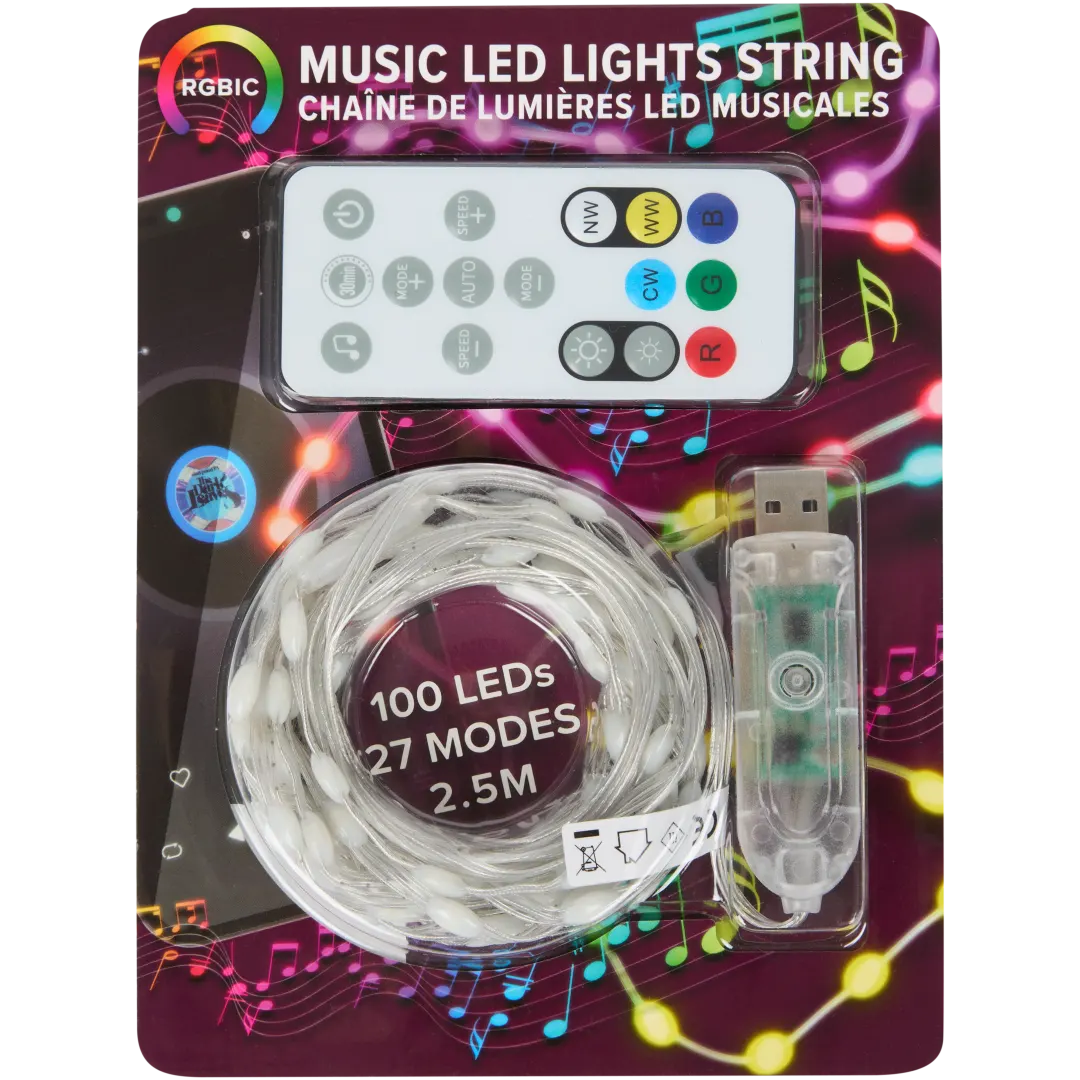 Guirlande lumineuse LED avec musique Eurodomest