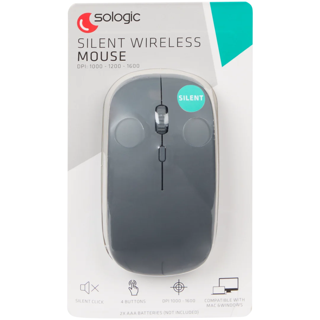 Mouse wireless silenzioso Sologic