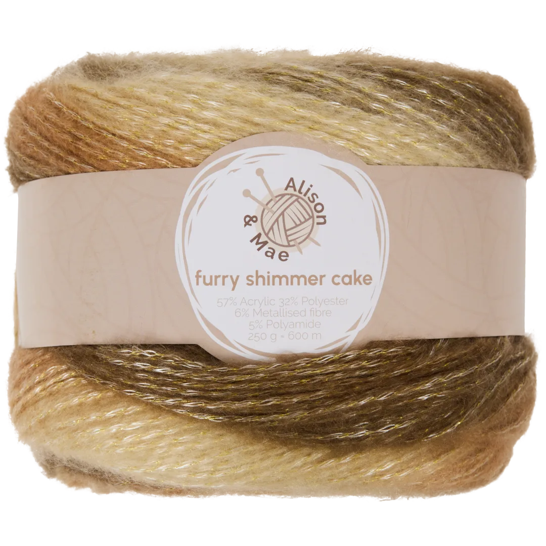 Fil brillant Alison & Mae Furry Shimmer Cake 1