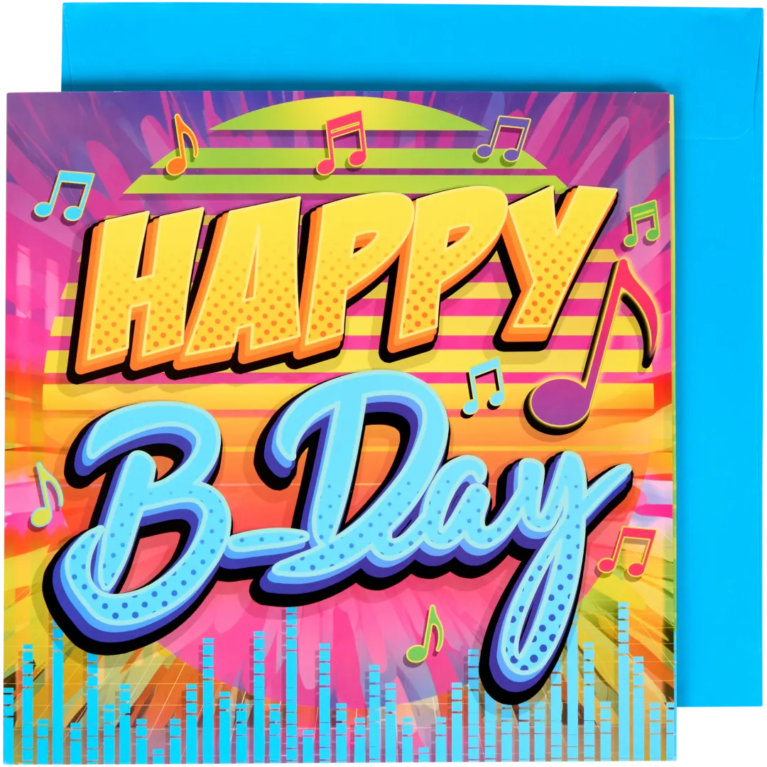 Tarjeta de cumpleaños con luz y sonido