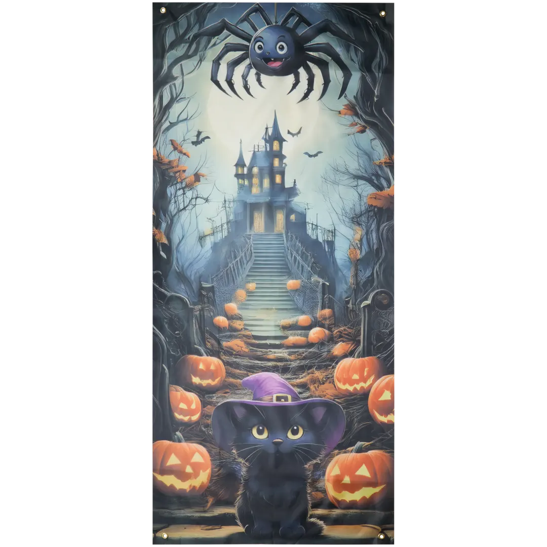 Décoration de porte d'Halloween Cool2Party 4