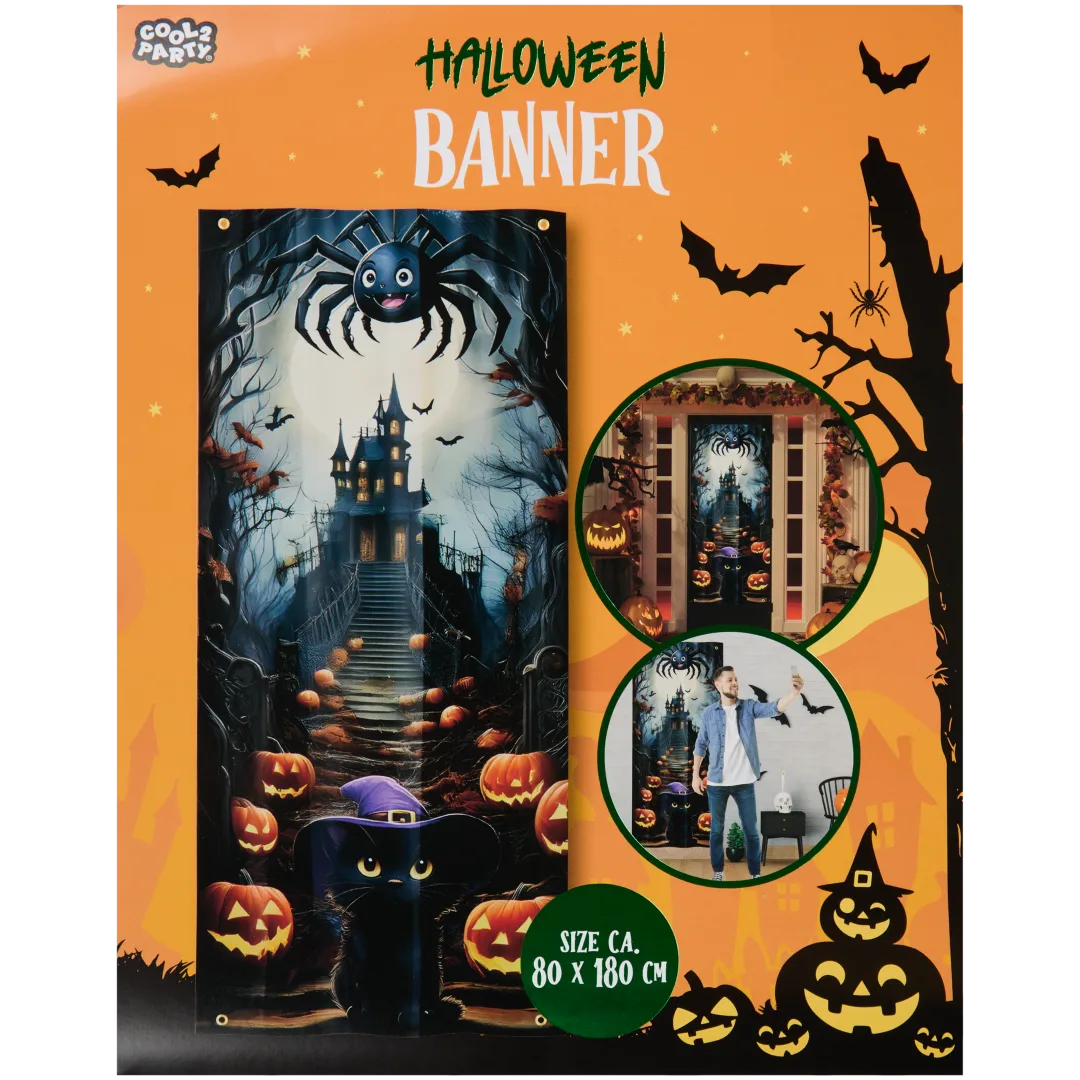 Décoration de porte d'Halloween Cool2Party 5